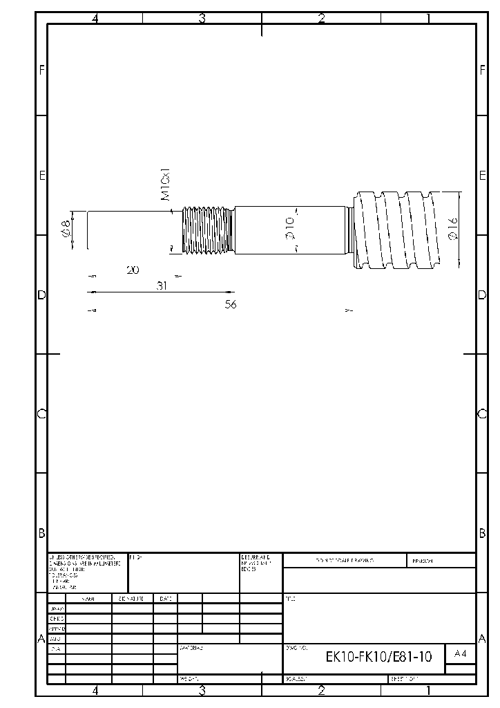 EK10-FK10/E81-10 End machining